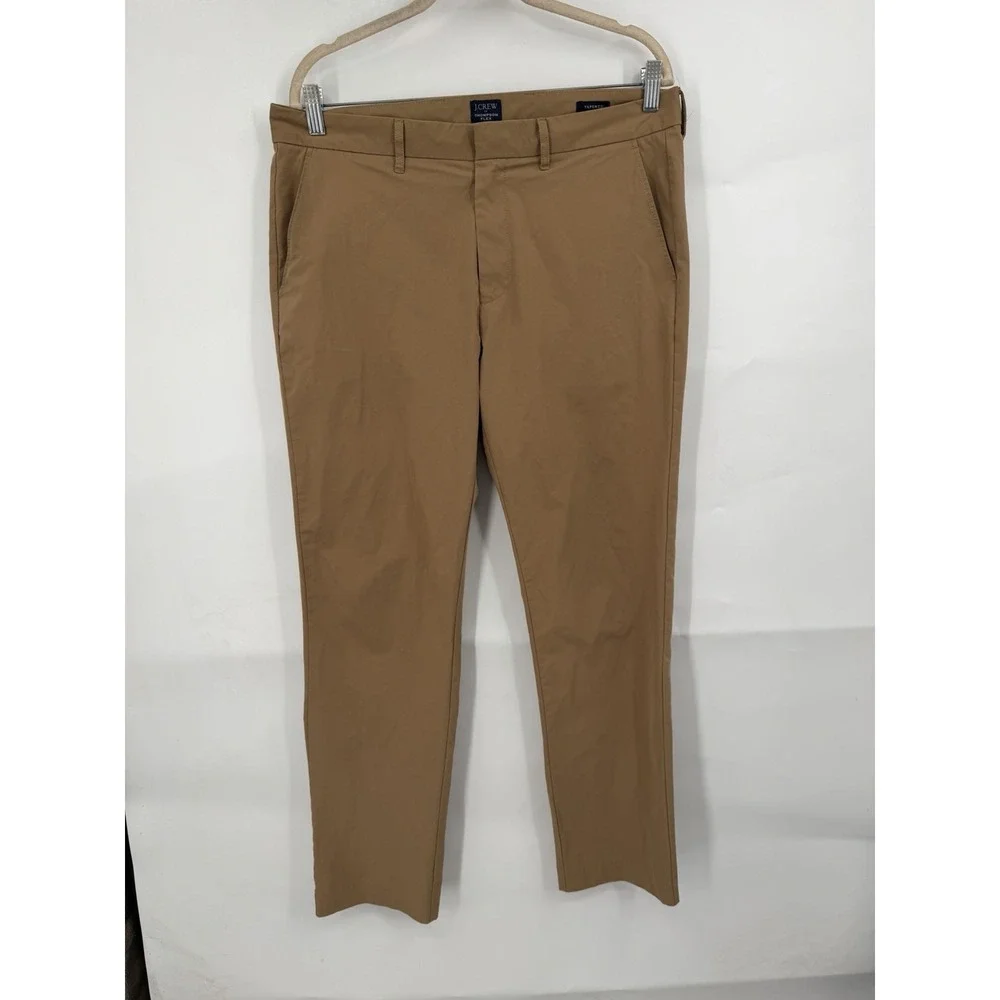 J. Crew Thompson Flex Mens Tapered Chino Pants Size 33/32 Preppy Old Money Basic